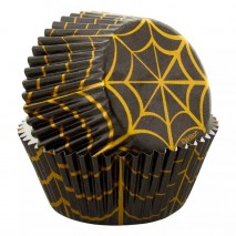 Wilton Halloween Standard Baking Cups - Spiderweb 24pc