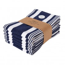 Eleanor 6 pack Tea Towel 50x70cm Navy