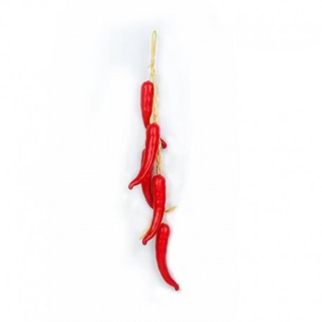 Artificial Red Chillis Large Strand 1pc