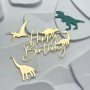 Acr Top Dinosaur 4pc Set Gold