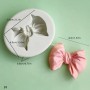 Silicone Mould Single Bow 4cm dia