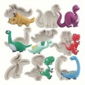 Silicone Mould Dinosaur 8pc Set