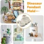 Silicone Mould Dinosaur 8pc Set