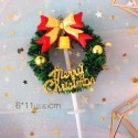 Mini Cake Topper Christmas Wreaths