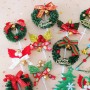 Mini Cake Topper Christmas Wreath