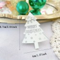 Acrylic Cake Topper Christmas Tree Silver 1pc