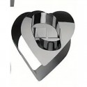 Stainless Steel Mousse Ring Mould Heart