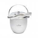 BarCraft Stainless Steel Ice Bucket with Lid and Tongs