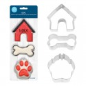 R&M Stainless Steel Dog Cookie Cutter Set 3pc