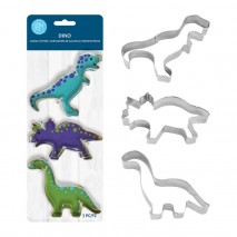 R&M Dinosaur Cookie Cutter Set 3pc