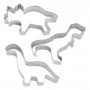 R&M Dinosaur Cookie Cutter Set 3pc