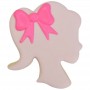 Doll Head Cookie Cutter 9cm (Fuschia)