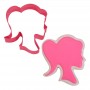 Doll Head Cookie Cutter 9cm (Fuschia)