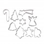 DLine Xmas Cookie Cutter on Ring 9pc