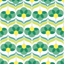 P+D LUNCHEON NAPKINS - GEO FLOWERS - GRE