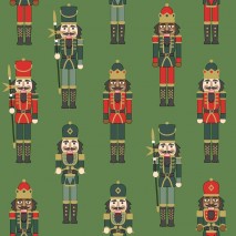 P+D LUNCHEON NAPKINS - NUTCRACKER - GREE