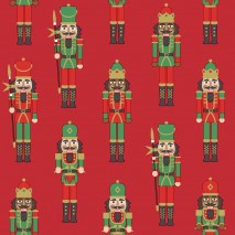 P+D LUNCHEON NAPKINS - NUTCRACKER - RED