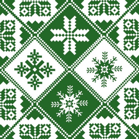 P+D LUNCHEON NAPKINS - TRADITIONS GREEN