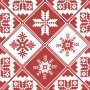 P+D LUNCHEON NAPKINS - TRADITIONS RED