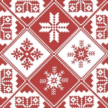 P+D LUNCHEON NAPKINS - TRADITIONS RED