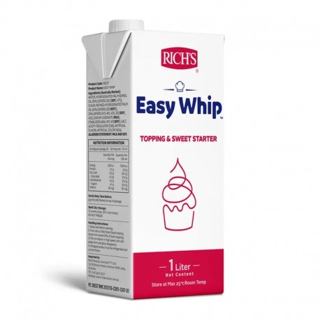 Rich's Easy Whip Vanilla Topping & Sweet Starter - 1 Litre