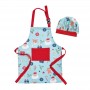 Noelle Kids Christmas Apron & Cap Blue