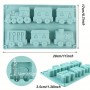 Silicone Cake Mould Train & Carriages 2p