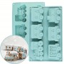 Silicone Cake Mould Train & Carriages 2p