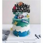 Cake Topper Bday American Football Blk