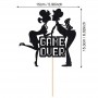 Cake Topper Game Over Wedding Blk