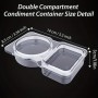 Dispos Mini Condiement Container 2cav 1p