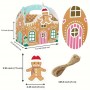 Gingerbread House Treat Box w tag/string