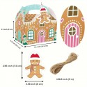 Gingerbread House Treat Box with gift tag & string