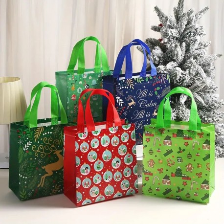 Festive Plastic Tote bag 22x11cm