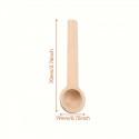 Mini Wooden Condiment Spoon Narrow 1pc