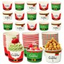 Christmas Snowman Disp Desert Cup 1pc