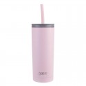 Oasis Super Sipper with Silicone Straw 600ml Carnation