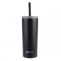 Oasis Super Sipper with Silicone Straw 600ml Black