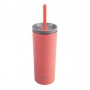 Oasis Super Sipper w Straw 600ml Coral