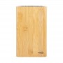 Appetito Sq Universal Knife Block Bamboo