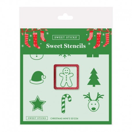 Sweet Sticks Christmas Mini's Stencil & Cutter