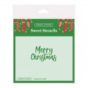 Sweet Sticks Christmas Script Stencil