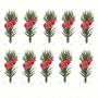 Cake Topper Mini Pine Needle & Berry 1pc