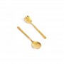 G&T Satin Gold Salad Server 2pc