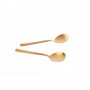 G&T Satin Copper Salad Server 2pc