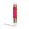 C&C Candles Double Dipped - Hot Pink/Gold 12 pack