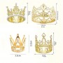 Cake Topper Gold Crown Diamente Lge