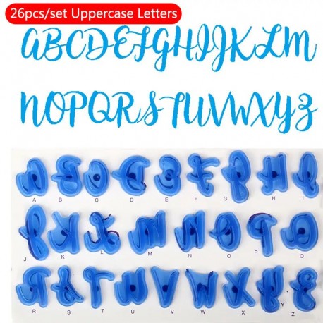 Uppercase Alphabet Western Font Cutters