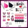 Cake Topper Burn Book Pink/Blk 32pc Set