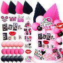 Cake Topper Burn Book Pink & Black 32pc Set